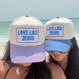 Love Like Jesus - Lilac Vintage Trucker Hat