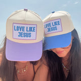 Love Like Jesus - Lilac Vintage Trucker Hat