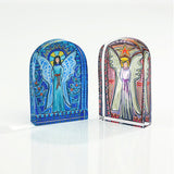 Pink Stained Glass Acrylic Angel