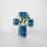 Blue Confetti Cross