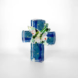 Blue Confetti Cross