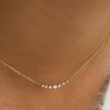 Valerie Crystal Station Chain Necklace