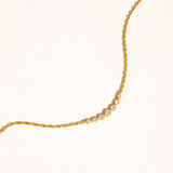 Valerie Crystal Station Chain Necklace