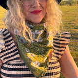 Handker Meadow Bloom Oversized Floral Cotton Bandana