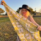 Handker Meadow Bloom Oversized Floral Cotton Bandana