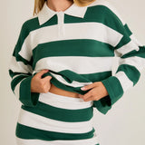 Meadow Breeze Striped Sweater Set