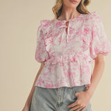 Sweet Magnolia Ruffle Blouse