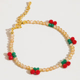 Quentin Beaded Cherry Bracelet