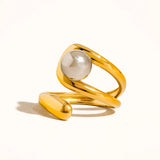 Fauna Two Tone Ball Band Ring