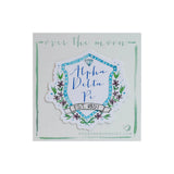 Sorority Watercolor Crest Vinyl Decal