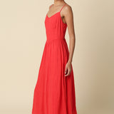Sunset Breeze Linen Maxi Dress
