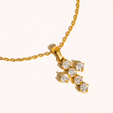 Rosalie Dainty CZ Cross Necklace