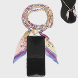 Scarf Chain Crossbody Phone Strap - Lavender