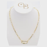 Gold Ashley w/ Piper Carabine Necklace