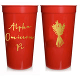 Sorority Gold Metallic Printed Stadium Cup