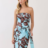 Sienna Oasis Strapless Fringe Belt Midi Dress