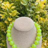 Lime Bauble Necklace