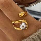 Fauna Two Tone Ball Band Ring