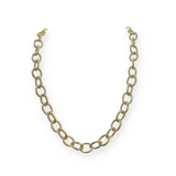 Bulldog Charm Open Link Necklace