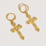 Miriam Cz Cross Earring