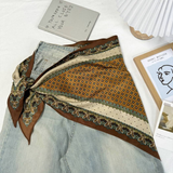 Sienna Mocha Mixed Print Triangle Scarf