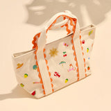 Summer Icons Mini Tote - Natural