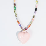 Candy Crush Heart Pendant Necklace