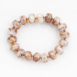Sienna Marbled Oval Stretch Bracelet
