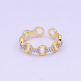 Dainty Rolo Cable Link Chain Ring