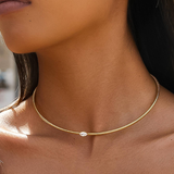Lennox Marquise CZ Snake Chain Choker