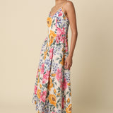 Golden Garden Breeze Maxi Dress