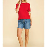 Raw Edge Detailed Knit Sweater