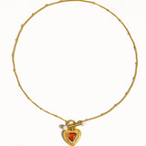 Timeless Love 18K Vintage Heart Necklace