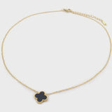 Everyday Clover Necklace - Black