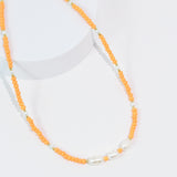 Sunlit Glow Pearl Beaded Necklace