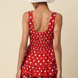 Cherry Picnic Polka Dot Romper