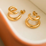 Maddison Double C Hoop Earring