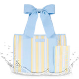 Cabana Stripe Bow Jelly Tote Bag