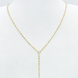 Amara 18K Gold Y-Drop Pearl Necklace