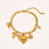 Eydn Heart Locket Charm Bracelet