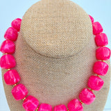 Electric Bloom Statement Necklace