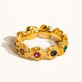 Frances Multi Stone Vintage Ring