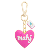 Mahj Heart Fuchsia Mahjong Bag Charm