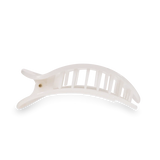 Coconut White Medium Flat Round Clip