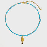 Sasha Fish Beaded Necklace