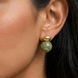 Meadow Glow Green Statement Earrings