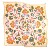 Handker Cream Botanical Floral Cotton Bandana Scarf