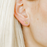 Screwback Stud Earrings - Fish