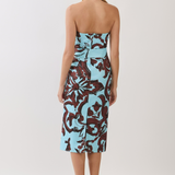 Sienna Oasis Strapless Fringe Belt Midi Dress