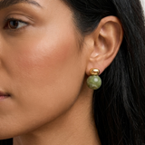 Meadow Glow Green Statement Earrings